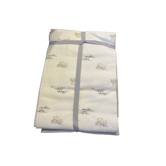 Carter’s 4 Pack Receiving Blankets NWT Cream/Grey - Picture 2 of 3